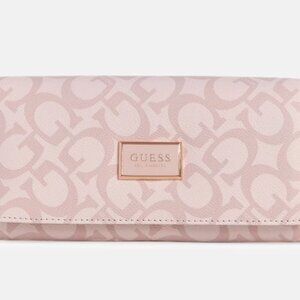 Guess Abree Logo Blush Multi-Organizer Clutch Wallet